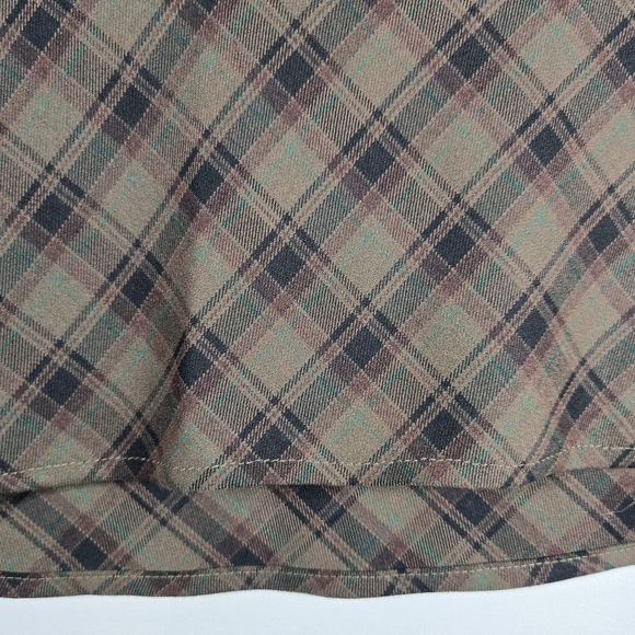 Le Lis Plaid Pencil Skirt - Brown and Black‎ - Picture 4 of 10